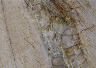 Gold Landscape Paintings Quartzite Slabs