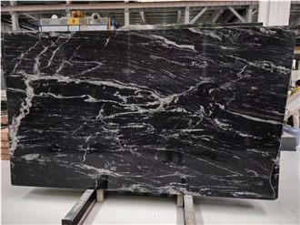 China Cosmic Black Royal Ballet Black Granite Slabs