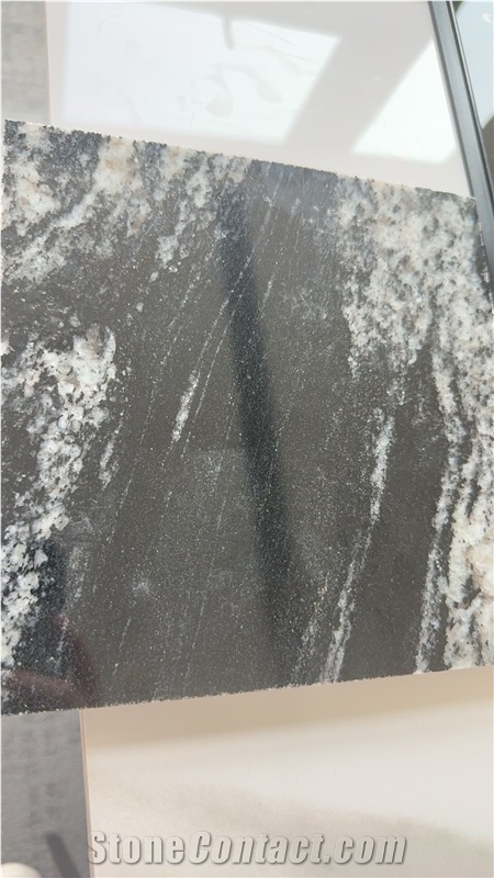 China Cosmic Black Royal Ballet Black Granite Slabs