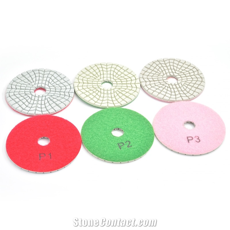 3 Step Resin Bond Diamond Polishing Pads