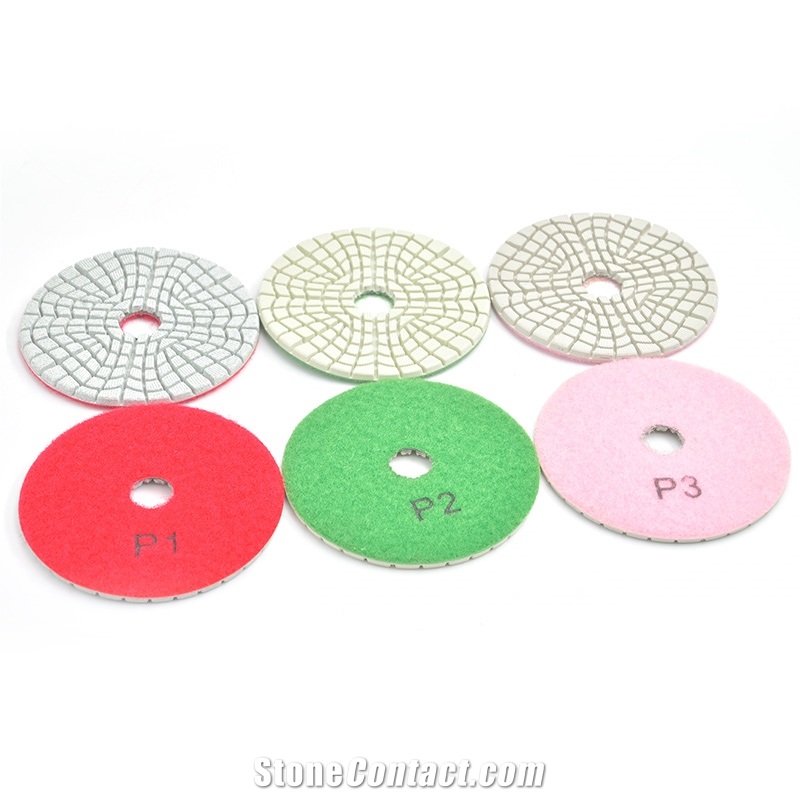 3 Step Resin Bond Diamond Polishing Pads