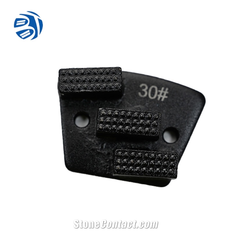 BTS-02 Concrete Floor Grinding Pad 3 Segments Grinding Plate