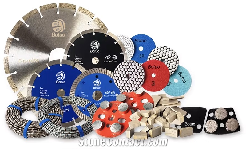 BTS-08 Trapezoid Diamond Grinding Plate Segments Metal Pad