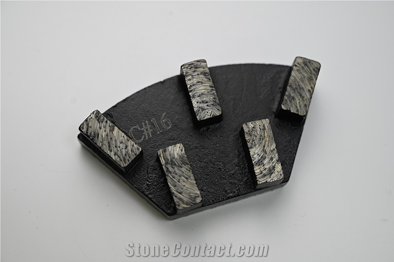 BTS17 Manufacture 5 Segments Diamond Grinding Plate Abrasive