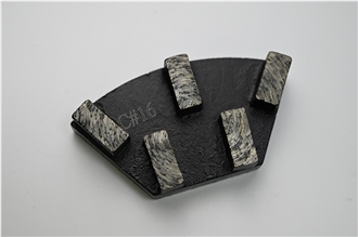 BTS17 Manufacture 5 Segments Diamond Grinding Plate Abrasive