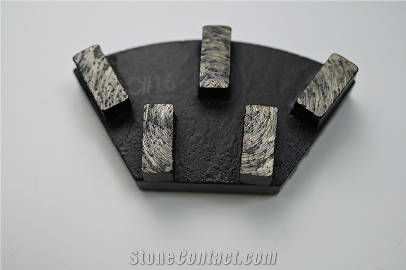 BTS17 Manufacture 5 Segments Diamond Grinding Plate Abrasive