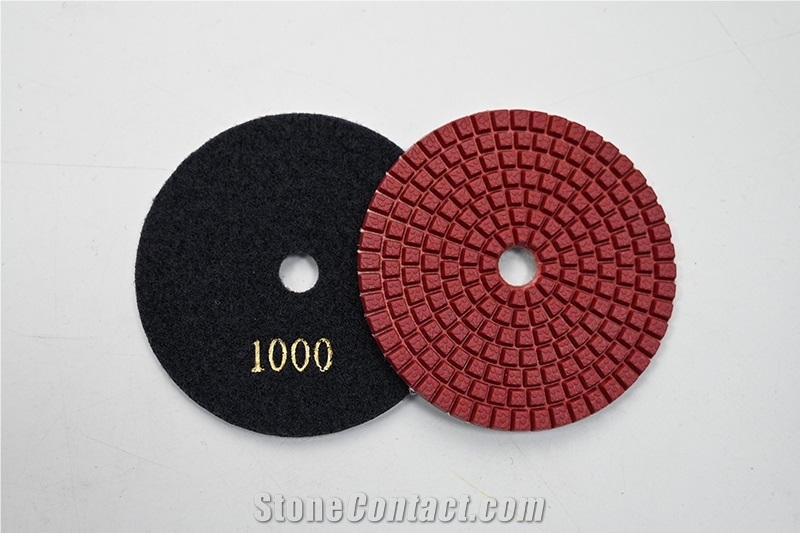 Flexible Resin Disc Polish Tool Pads For Stone And Concrete