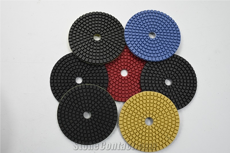 Flexible Resin Disc Polish Tool Pads For Stone And Concrete
