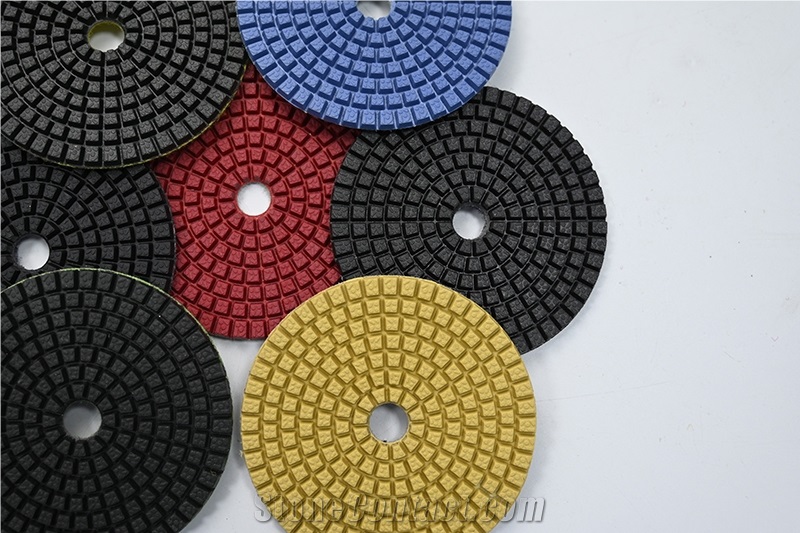 Flexible Resin Disc Polish Tool Pads For Stone And Concrete
