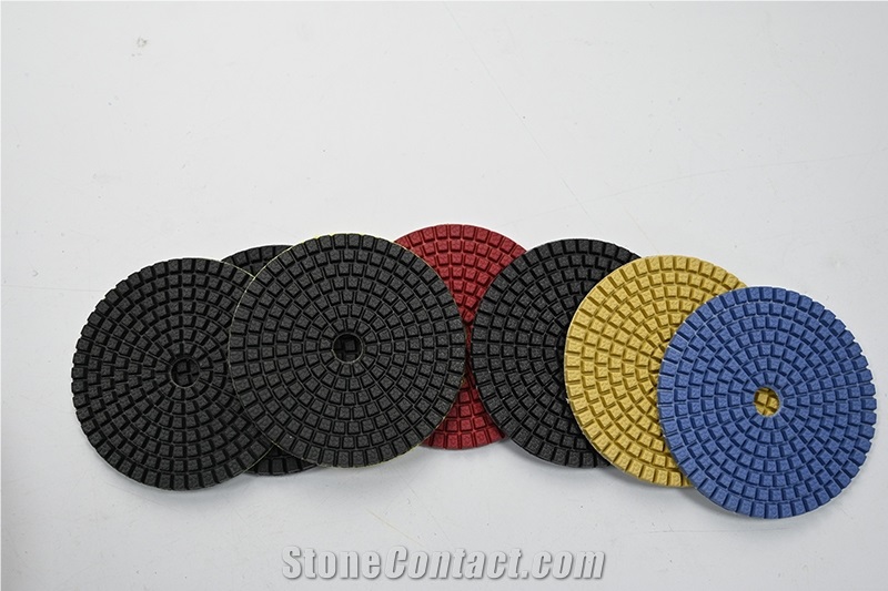 Flexible Resin Disc Polish Tool Pads For Stone And Concrete