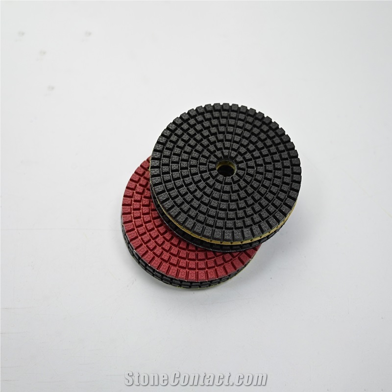 Flexible Resin Disc Polish Tool Pads For Stone And Concrete