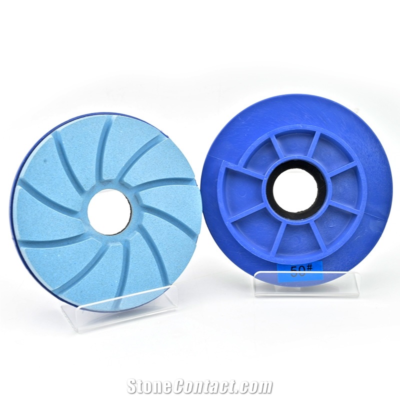 Stone Abrasive Resin Edge Snail Lock Edge Polishing Pads