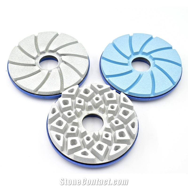 Stone Abrasive Resin Edge Snail Lock Edge Polishing Pads