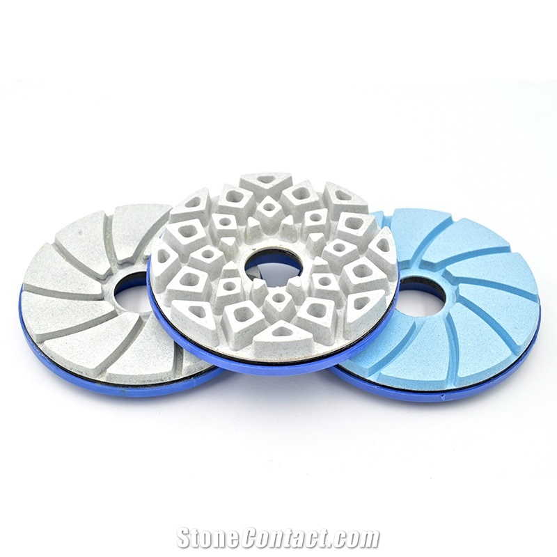 Stone Abrasive Resin Edge Snail Lock Edge Polishing Pads
