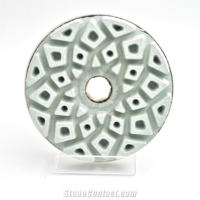 Stone Abrasive Resin Edge Snail Lock Edge Polishing Pads