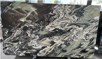 Brazil Explosion Blue Quartzite Slabs For Wall Panel