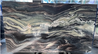 Brazil Explosion Blue Quartzite Slabs For Wall Panel