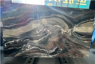 Brazil Explosion Blue Quartzite Slabs For Wall Panel