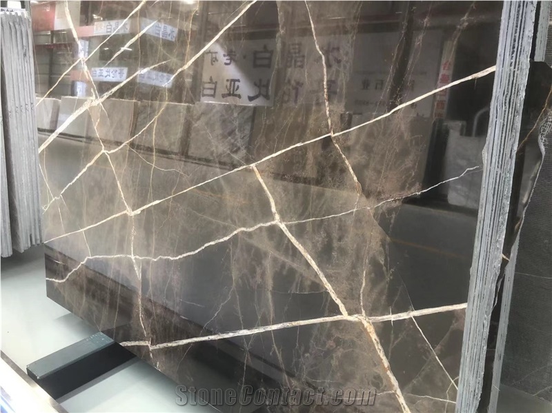 Brown Turkey Bronze Fantasy Marble Slabs For Wall And Floor