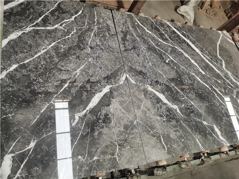 Cheap Polished Fantasy Grey Marble Slabs For Project