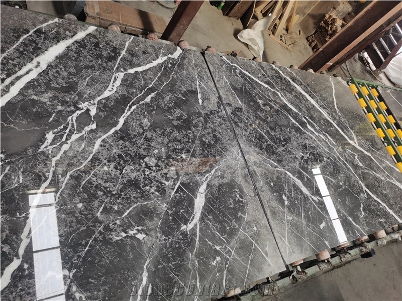 Cheap Polished Fantasy Grey Marble Slabs For Project