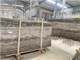Cheap Silver Grey Gs Travertine Slabs In Stock
