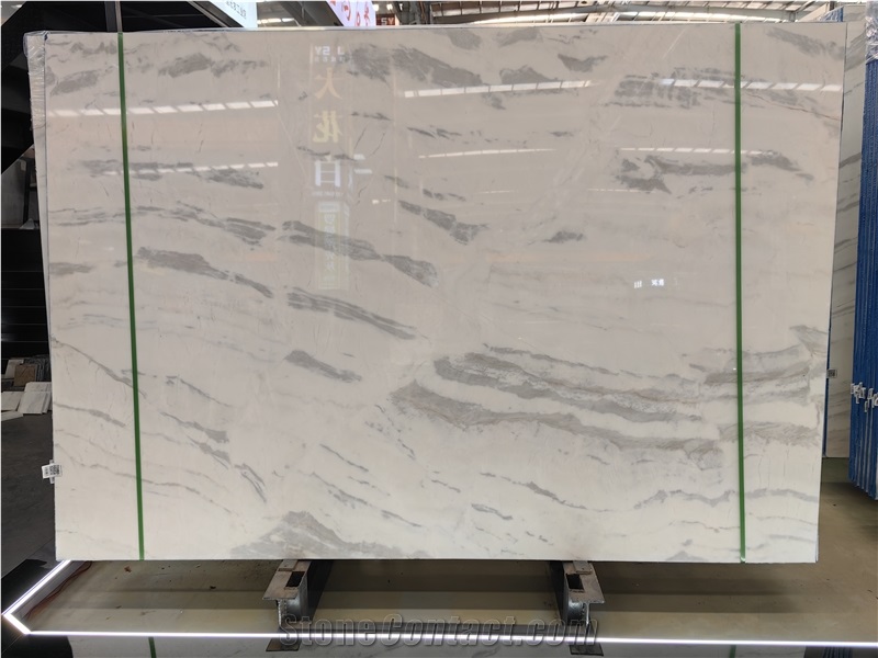 Cheap Star White Marble Slabs With Grey Veins