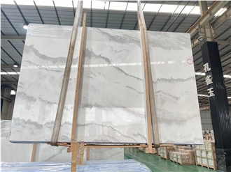 Cheap Star White Marble Slabs With Grey Veins