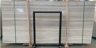 Chenille White Marble White Wood Grain Slabs Tiles