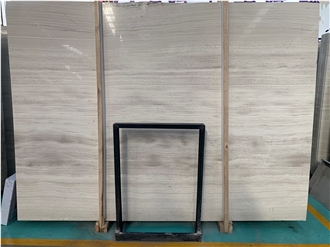 Chenille White Marble White Wood Grain Slabs Tiles