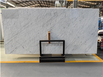 Classic Italian Bianco Carrara White Marble Slabs For Floor