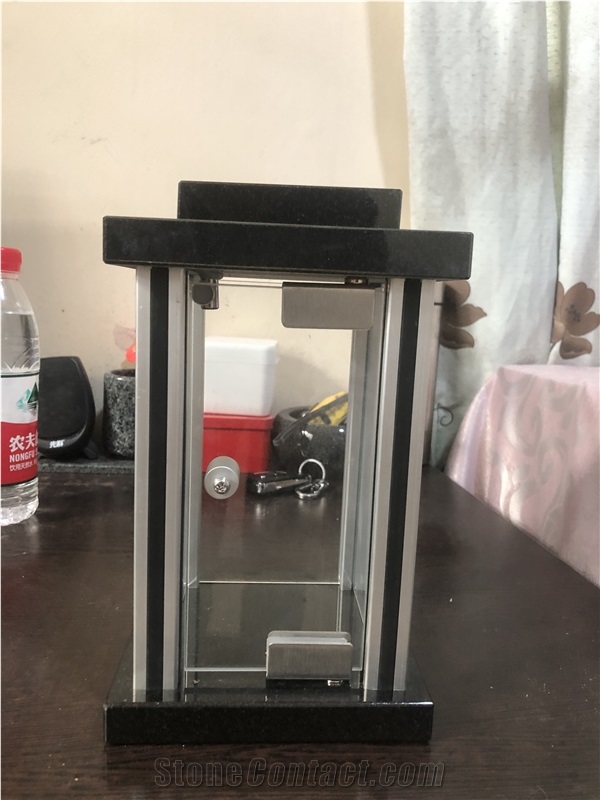 Factory Price Square Granite Memorial Accessories Lantern