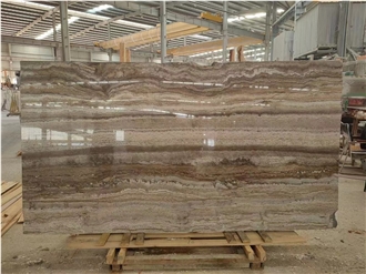Filled Silver Grey Travertine Slabs For Wall Cladding