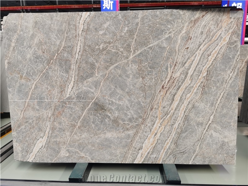 Floor And Wall Use Italy Grey Fior Di Bosco Marble Slabs