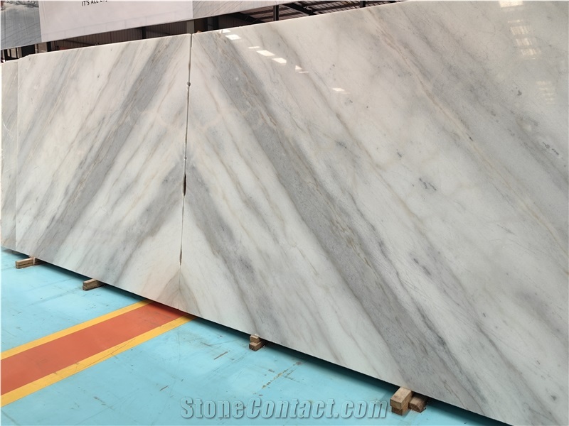 Guangxi Kwong Sal White Marble Slabs For Wall And Floor