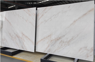 Guangxi Kwong Sal White Marble Slabs For Wall And Floor