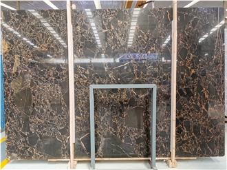 Polished Athens Portoro Marble Slabs For Wall And Floor