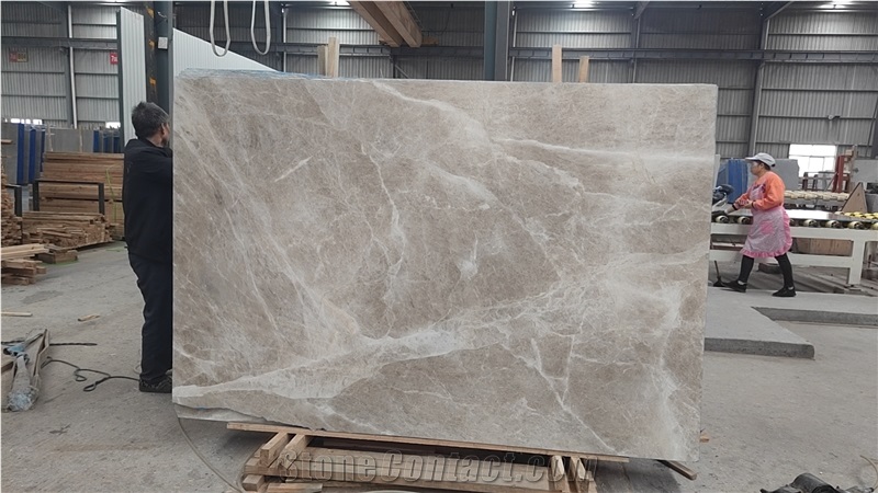 Polished Turkey Tundra Grey Marble Slabs