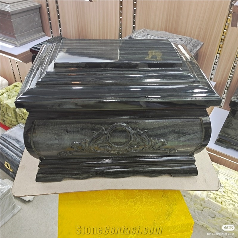 Round White Onyx Ash Burial Urns Memorial Products