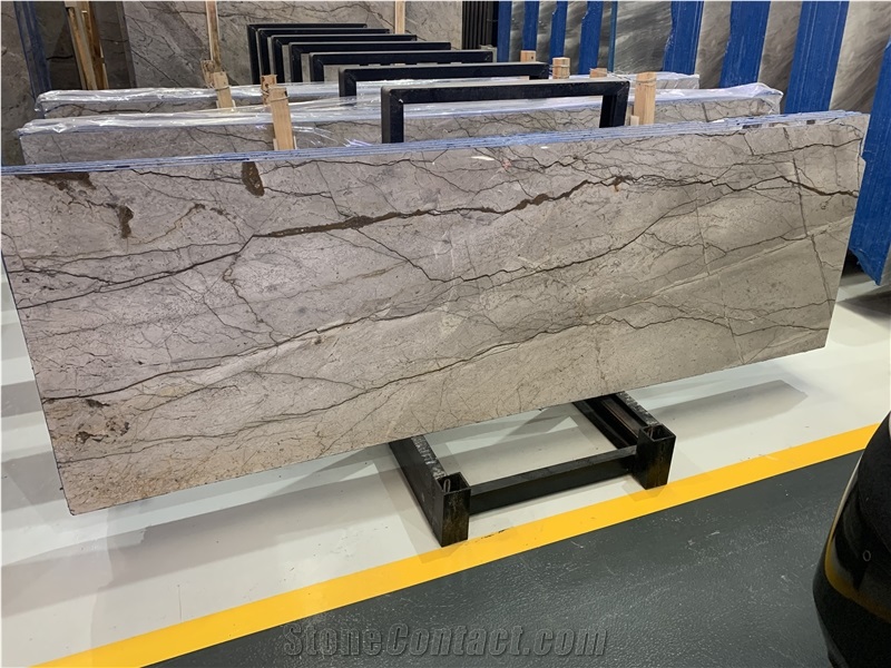 Turkey Silver Roots Marble Tiles And Slabs For Wall
