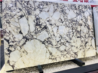 White Italian Calacatta Viola Marble Slabs For Indoor