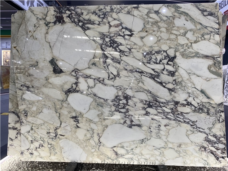 White Italian Calacatta Viola Marble Slabs For Indoor