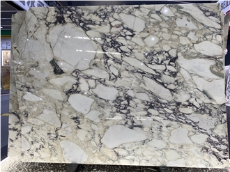 White Italian Calacatta Viola Marble Slabs For Indoor