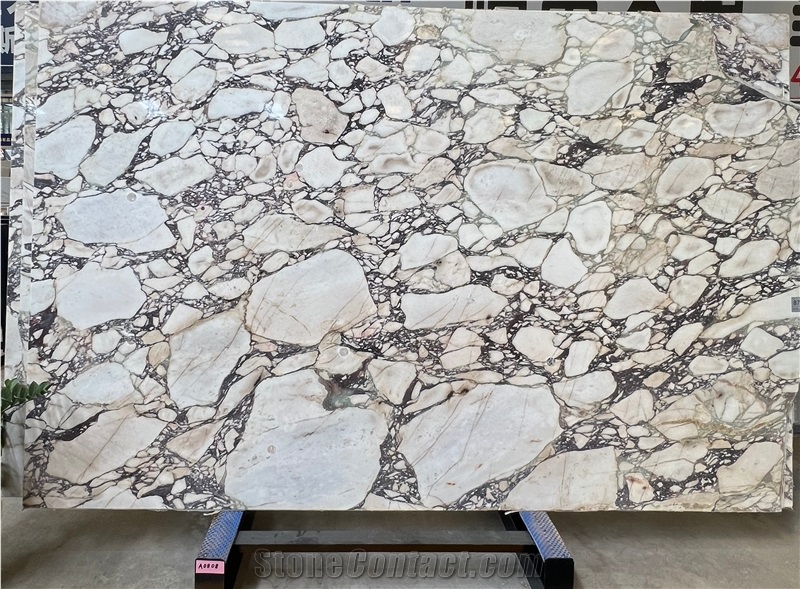 White Italian Calacatta Viola Marble Slabs For Indoor