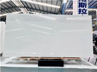 White Kavala Crystal Bianco Polaris Marble Slabs