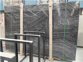 Zebra Black Wooden Marble,Ancient Wood Grain Marble Slabs