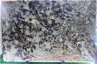 Backlit Exotic Granite Slabs Alaska Blue Granite