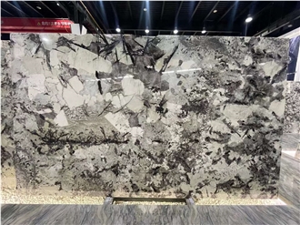 Backlit Exotic Granite Slabs Alaska Blue Granite