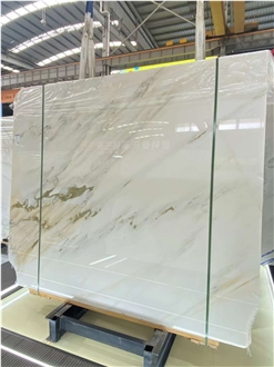 Chinese Calacatta Gold Marble Slabs