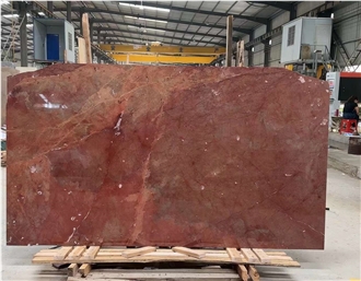 Rosso Collemandina Marble Slabs For Decor Design Application